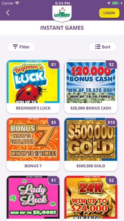 Tennessee Lottery Official App .